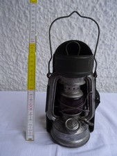 alte Petroleumlampe - ORIGINAL- ATOM No. 75 - Made in Germany - rotes Glas - RRR