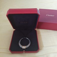 Echter Cartier Trinity Anhänger Charm mit Lederband & Original Box