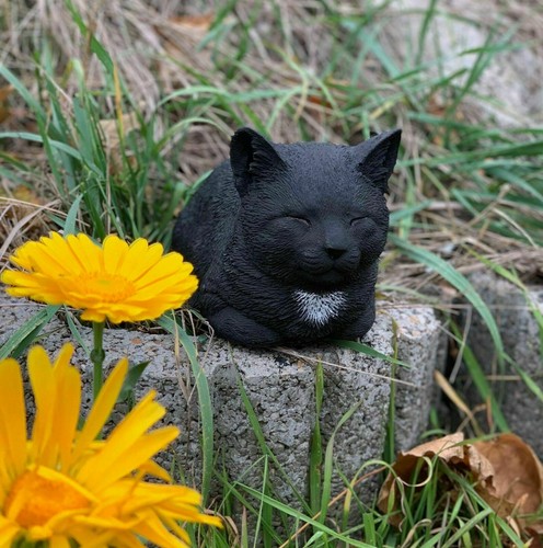 Frostfeste steinfigur katze - frostfeste,