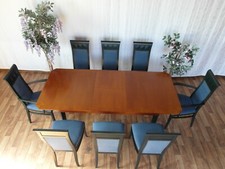 Nr.1599c Selva- Esszimmer: Esstisch, 8 Stühle Kirsche restauriert