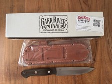 Bark River Aurora 2 - CPM 3V - Green Canvas Micarta - Red Liner