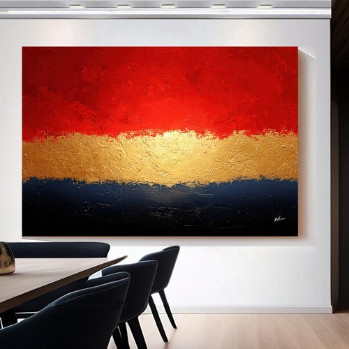 Leinwandbild xxl rot gold - leinwandbild,