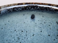 Horst Kerstan 1984 vom Meister signiert - Kumme in chünblau über Temmoku-Glasur