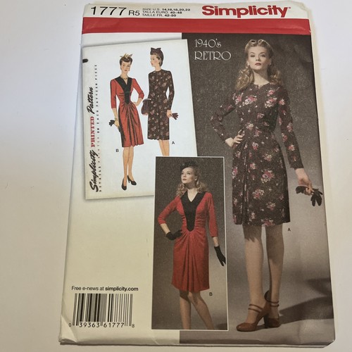 Vogue 40er jahre - vogue, kleid