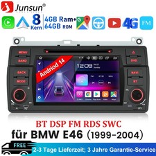 4GB+64GB Android 14 CarPlay Autoradio CD DVD Navi WiFi BMW 3er E46 320 Rover MG