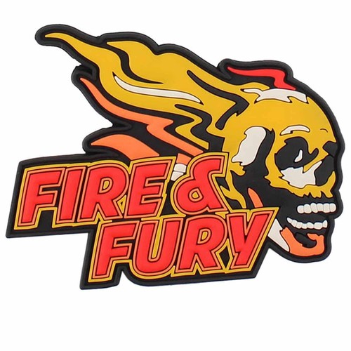 Rubber patch fire fury - 3d,