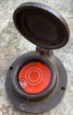 Historische "F E S" Klappdeckel - Dosenlibelle gepanzerte MARINE Spherical level