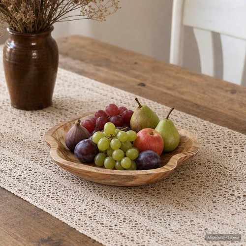 Obstschale teakbraun - obstschale,