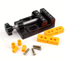 ✅  Mini Schraubstock Tischschraubstock Uhr Bild reparaturen Löten Metall Schwarz