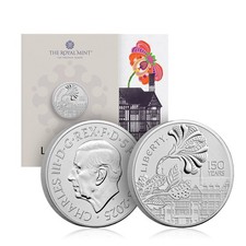 Royal Mint 150 Years of Liberty London UK 2025 Stempelglanz BU £5 Münze