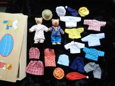 Biegepuppen Bärchens  lustige Klamottenkiste,ca. 20 x Kleidung