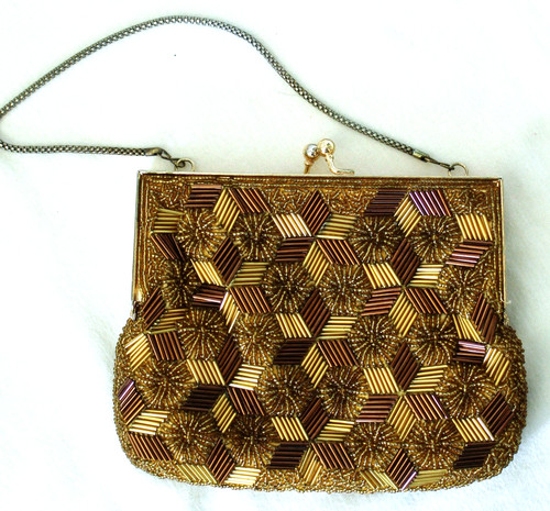 Antike handtasche glasperlen - antike,