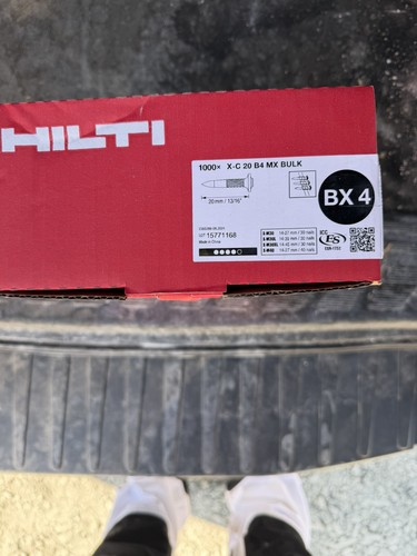 Hilti beton nägel 20 b4 - beton-nägel,