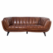 Vintage Leder Clubsofa Kingsmountain 3-Sitzer - Vintage Cigar