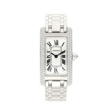 CARTIER TANK AMERICAINE LADY 18K WEIßGOLD REF: 2489 2008