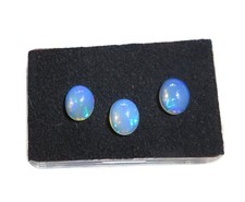 3 x Edelopal Äthiopien Cabochon ca. 10x8 mm 4.65 ct. U34286