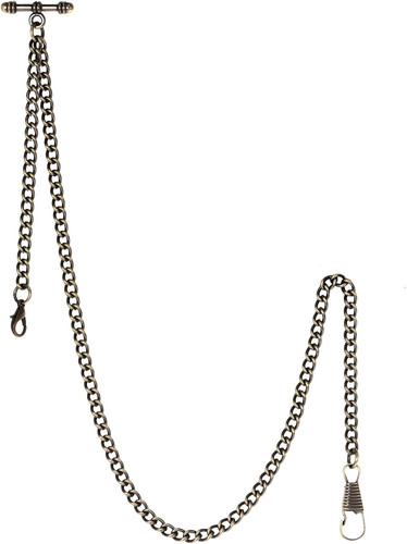 Taschenuhrkette mit bar - taschenuhrkette, t
