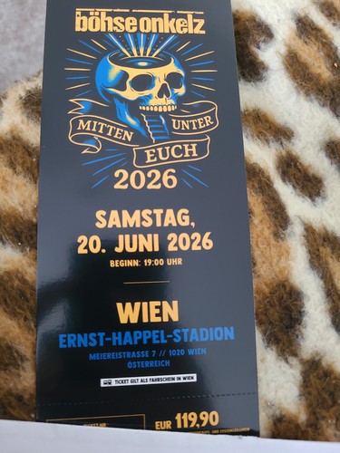Böhse onkelz ticket - onkelz,