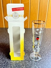 Warsteiner Bierglas, EM 2008 Deutschland mit Goldrand