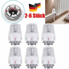 2-6Stk Thermostatkopf Heizkörper Regler Thermostat Kopf Heizung Ventil M30 x 1,5