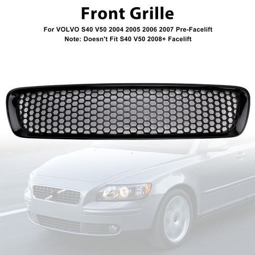 Gloss black front bumper - front,