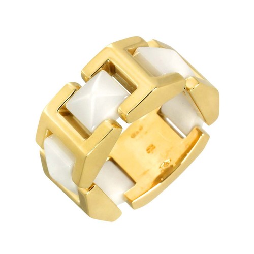 Versace ring keramik - ring, 18k