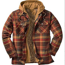 Herren Plaid Arbeitsjacke