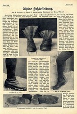 Alpine Bergausrüstung Stiefel Kletterschuhe Allgäuer Schneereif Steigeisen 1908
