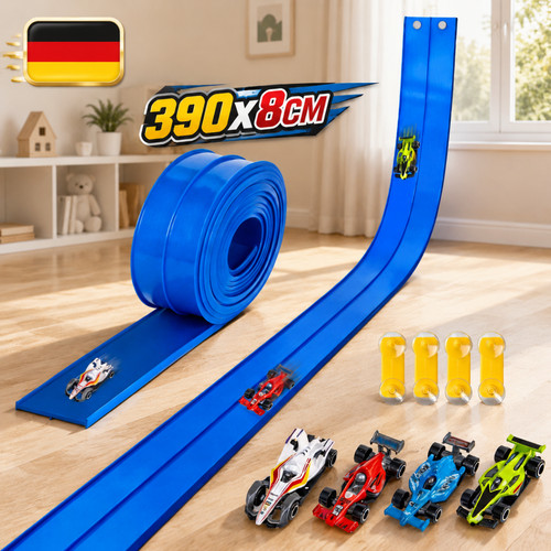 Flexible autorennbahn mit - flexible,