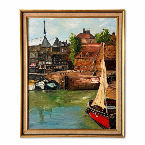 Französisches honfleur hafen - französisches,