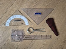 Navigationsset - Zirkel, 2 Dreiecke, Einarmiger Winkelmesser Davis Instruments