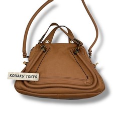 Chloe Hand Schultertasche Beuteltasche Handtasche 2-Wege Paraty Leder braun a...