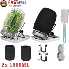 2x 1000ml Sprossenglas Set