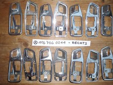 Mercedes W116 W123 Armlehne Chrom Blende Rosette Türgriff 1167660211 RECHTS (1)