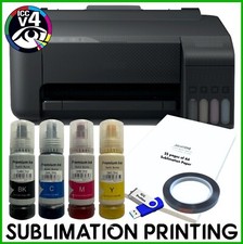 Sublimation Bundle: Epson Tank ET-1810 Drucker + Non-OEM Tinte, ICC & Papier