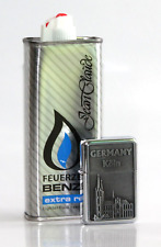 Jean Claude Feuerzeugbenzin 133ml + Benzinfeuerzeug Cool Köln chrom poliert