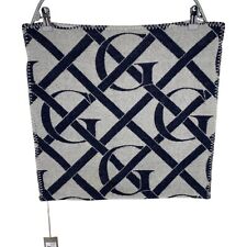 GANT Marineblau 100% Wolle Monogramm Kissen Größe 50x50 CM