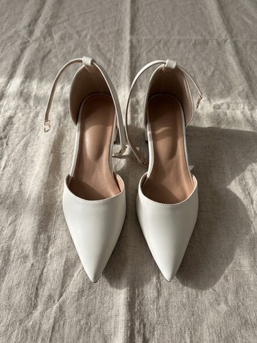 Elegante weiße pumps - pumps, /