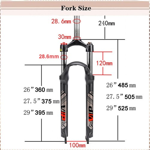 Gerade mountainbike federgabel - gerade,