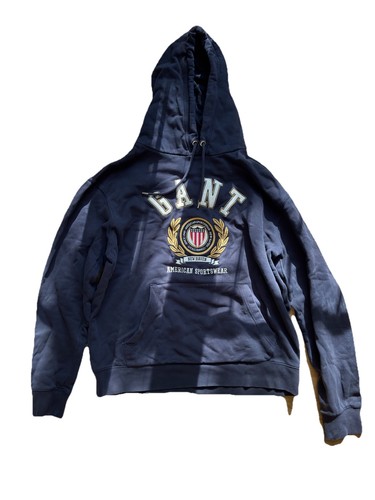 Gant hoodie herren navy - l,