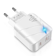 40W Schnell Ladegerät USB Typ C Netzteil Stecker NetzSteckdose Für Samsung Handy