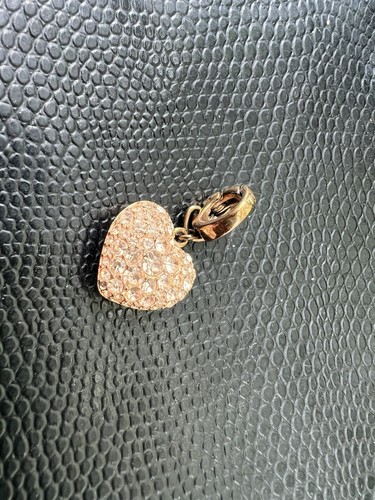 Fossil pave herz charm - ,