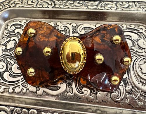 Vintage haarspange schildpatt - vintage,