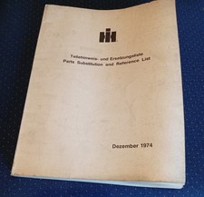 IHC International Ersatzteileliste Teilehinweis Ersetzungsliste