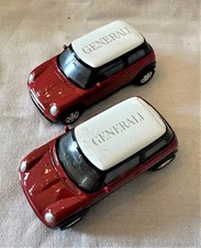 2 x Modellauto Welly No. 8165 Mini Cooper mit Generali Versicherung Werbung (1.)