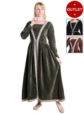 Mittelalter samtkleid mit - samtkleid,