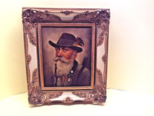 Vintage Holz Bilderrahmen Antik Barock Stil Ölbild auf Leinwand Prunkrahmen