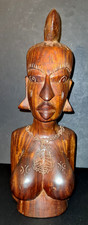 Afrika  Figur Büste Frau Holz