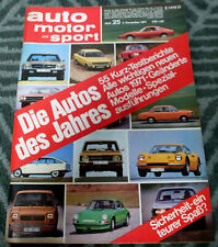 AMS 25/1971 Schnitzer BMW 2800 CS, Alfa Romeo 2000 GTV, May Ford Capri turbo