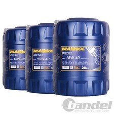 3x20 LITER SAE 15W40 MANNOL